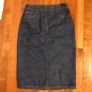J. Crew pencil denim skirt
